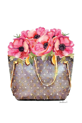 Picture of FASHION BAG WITH PEONIES