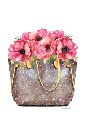 Picture of FASHION BAG WITH PEONIES