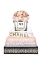 Picture of BOOKSTACK PEACH ROSE VASE I