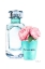 Picture of TEAL BOTTLE WITH ROSES