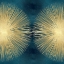 Picture of SUNBURST GOLD ON TEAL II