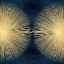 Picture of SUNBURST GOLD ON BLUE II