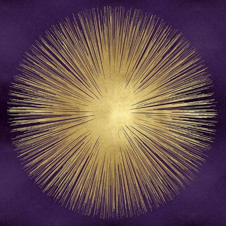 Picture of SUNBURST GOLD ON PURPLE I