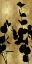 Picture of NATURE PANEL BLACK ON GOLD I
