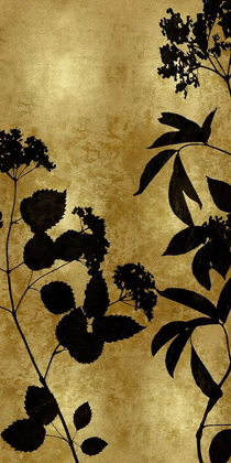 Picture of NATURE PANEL BLACK ON GOLD II