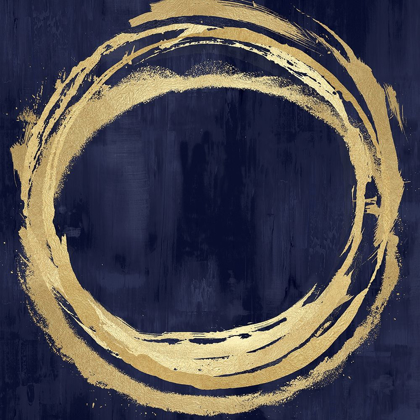 Picture of CIRCLE GOLD ON BLUE II