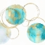 Picture of CIRCULAR AQUA AND GOLD II