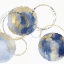 Picture of CIRCULAR BLUE AND GOLD II