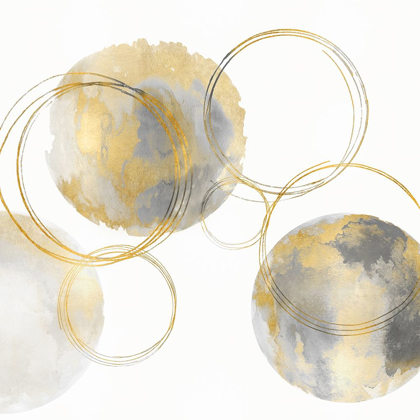 Picture of CIRCULAR GRAY AND GOLD II