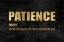 Picture of PATIENCE IN GOLD