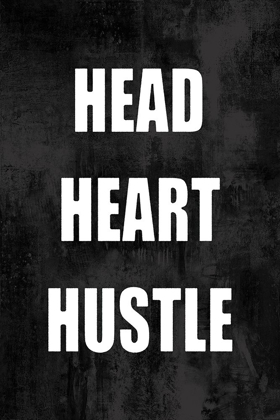 Picture of HEAD HEART HUSTLE ON BLACK