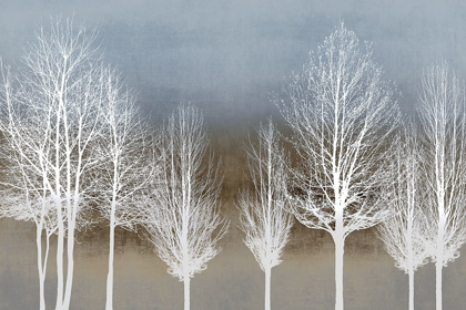 Picture of TREES ON BROWN AND BLUE