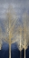 Picture of GOLD TREES ON BLUE PANEL II