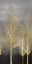 Picture of GOLD TREES ON GRAY PANEL II