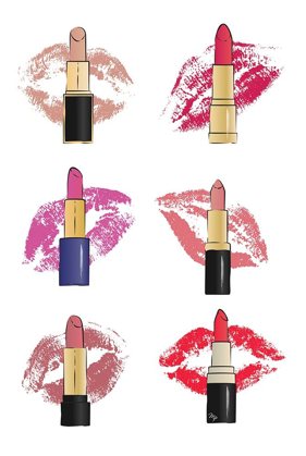 Picture of LIPSTICKS AND LIPS