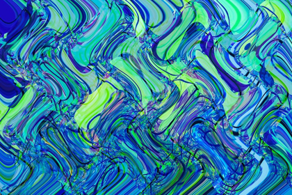 Picture of BLUE AND GREEN ABSTRACT