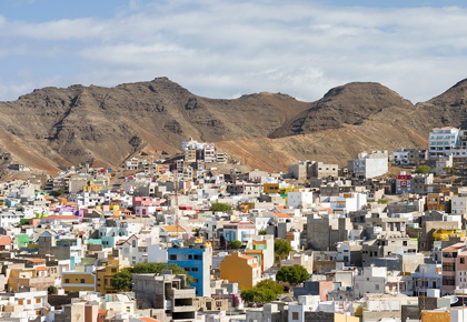 Picture of CITY VIEW CITY MINDELO-A SEAPORT ON THE ISLAND SAO VICENTE-CAPE VERDE AFRICA