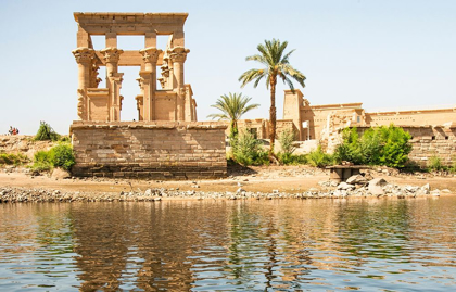 Picture of UPPER EGYPT-ASWAN BETWEEN THE TWO DAMS-PHILAE TEMPLE OF ISIS-TRAJANS KIOSK-AKA THE HYPAETHRAL TEMPLE