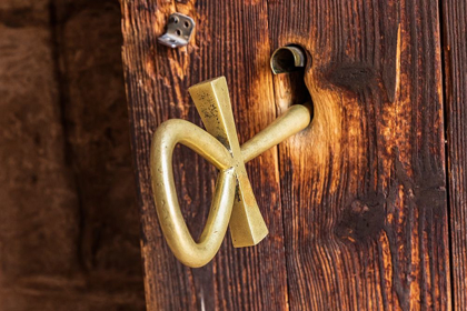 Picture of AFRICA-EGYPT-ABU SIMBEL A KEY TO A TEMPLE DOOR IN THE SHAPE OF AN ANKH