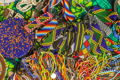 Picture of AFRICA-TANZANIA DISPLAY OF MAASAI BEAD CRAFTS 