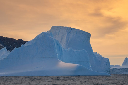 Picture of ANTARCTICA-SOUTH GEORGIA ISLAND-COOPERS BAY ICEBERG AT SUNRISE 