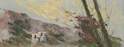 Picture of HOUSE AND TREES IN THE VALLEY 