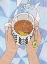 Picture of CUP OF HOT TEA ON BLUE