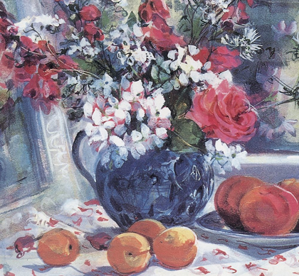 Picture of BLUE VASE AND FRUIT