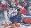 Picture of BLUE VASE AND FRUIT