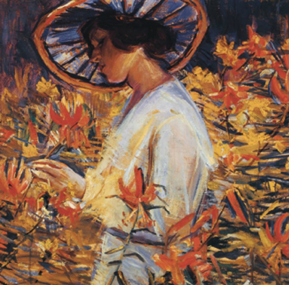 Picture of LADY IN FLOWERS