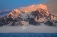 Picture of ANTARCTICA-SOUTH GEORGIA ISLAND-COOPERS BAY ICEBERG AND MOUNTAINS AT SUNRISE 