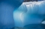 Picture of ANTARCTICA-SOUTH GEORGIA ISLAND-GOLD HARBOR BLUE ICEBERG CLOSE-UP 