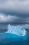 Picture of ANTARCTICA-SOUTH GEORGIA ISLAND LONE ICEBERG AND STORMY SUNSET 