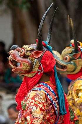 Picture of BHUTAN-PUNAKHA DZONG PUNAKHA DRUBCHEN FESTIVAL-MASKED DANCERS