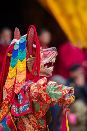 Picture of BHUTAN-PUNAKHA DZONG PUNAKHA DRUBCHEN FESTIVAL-MASKED DANCERS