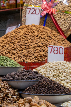 Picture of INDIA-DELHI-OLD DELHI OLD DELHI STREET MARKET ASSORTED NUTS-SPICES AND SNACKS