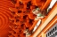 Picture of THE LION DOGS-KOMAINU-GUARDING THE ENTRANCE OF A SHINTO SHRINE