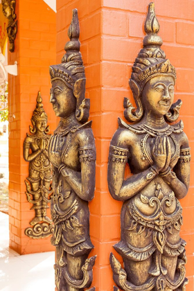 Picture of THAILAND-NONG KHAI PROVINCE RELIEF STATUES ORNAMENT WALLS PHRA THAT BANG PHUAN TEMPLE