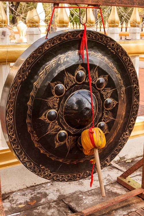 Picture of THAILAND-NONG KHAI GONG IN TEMPLE COURTYARD PHRA THAT BANG PHUAN TEMPLE