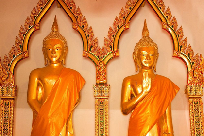 Picture of THAILAND BUDDHA STATUES IN TEMPLE