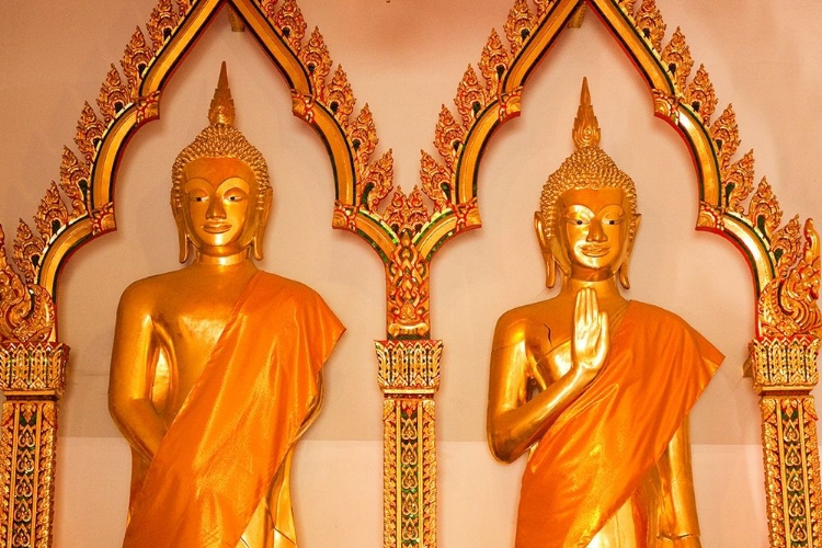 Picture of THAILAND BUDDHA STATUES IN TEMPLE
