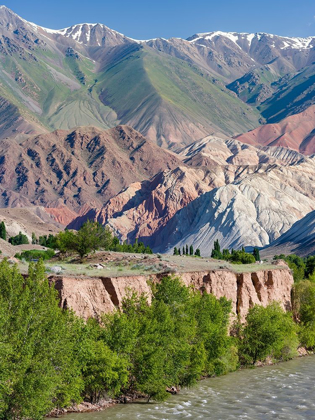 Picture of VALLEY OF RIVER SUUSAMYR IN THE TIEN SHAN MOUNTAINS WEST OF MING-KUSH-KYRGYZSTAN