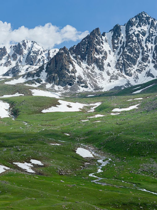 Picture of LANDSCAPE AT THE OTMOK MOUNTAIN PASS IN THE TIEN SHAN OR HEAVENLY MOUNTAINS-KYRGYZSTAN