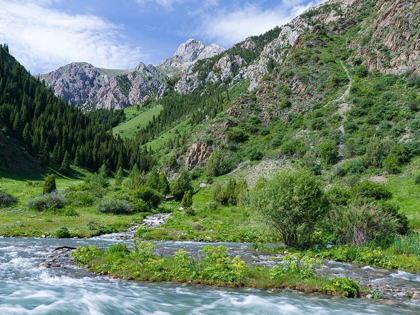 Picture of LANDSCAPE IN THE NATIONAL PARK BESCH TASCH IN THE TALAS ALATOO MOUNTAIN RANGE