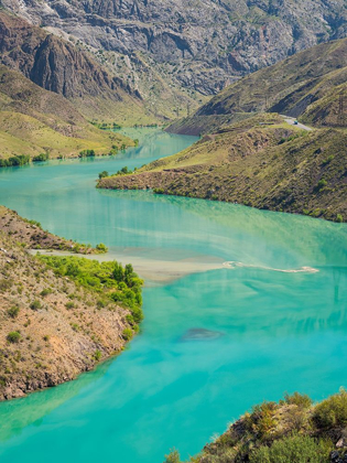 Picture of LANDSCAPE ALONG THE TIEN SHAN HIGHWAY-THE KURPSAI RESERVOIR