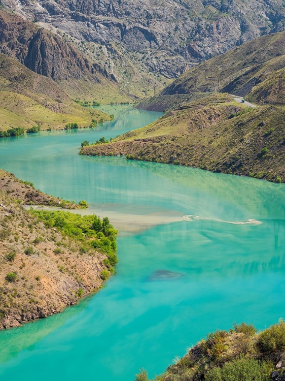 Picture of LANDSCAPE ALONG THE TIEN SHAN HIGHWAY-THE KURPSAI RESERVOIR