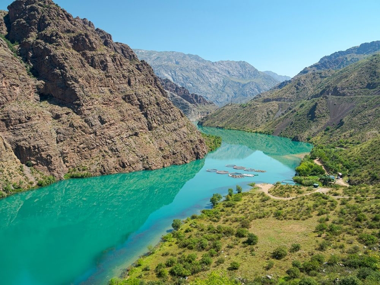 Picture of LANDSCAPE ALONG THE TIEN SHAN HIGHWAY-THE KURPSAI RESERVOIR