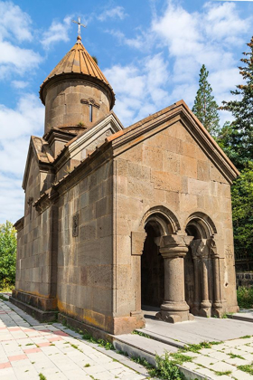 Picture of ARMENIA-TSAKHKADZOR KECHARIS MONASTERY EXTERIOR VIEW OF THE CHURCH OF ST HARUTYUN-13TH CENTURY