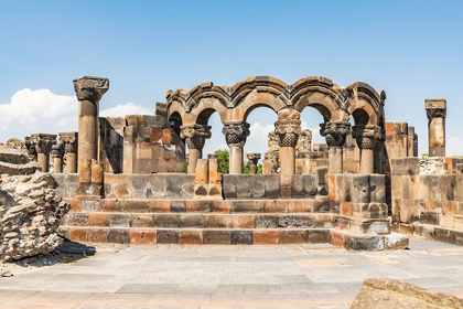 Picture of ARMENIA ARMAVIR PROVINCE VAGHARSHAPAT ZVARTNOTS RUINS OF THE ZVARTNOTS CATHEDRAL