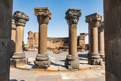 Picture of ARMENIA ARMAVIR PROVINCE VAGHARSHAPAT ZVARTNOTS RUINS OF THE ZVARTNOTS CATHEDRAL